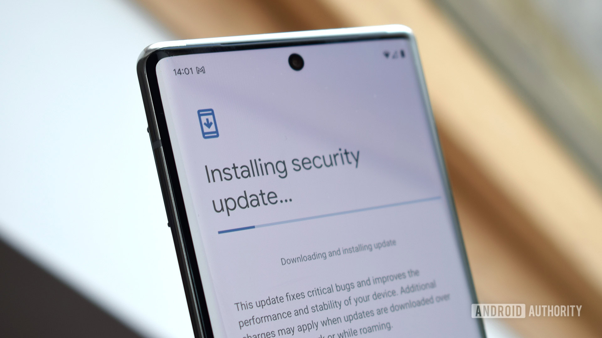 Instalación de actualización de seguridad en Android