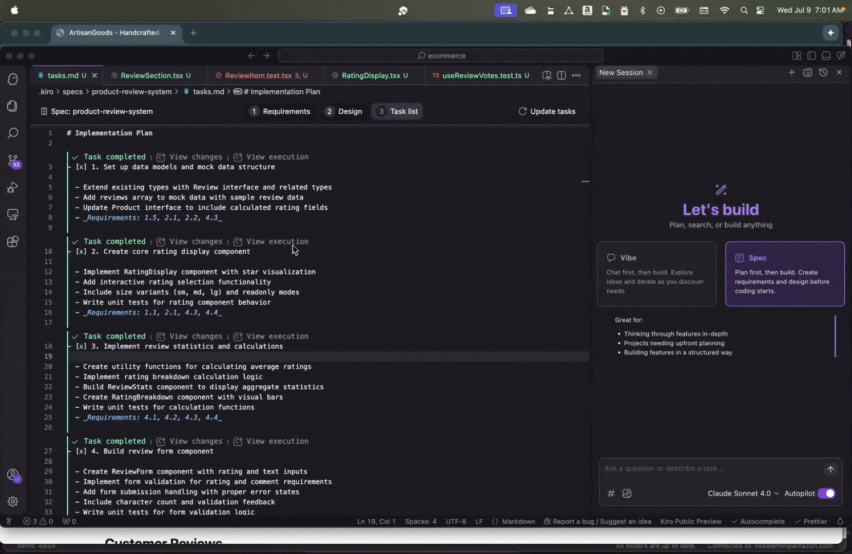 Interfaz de editor de código mostrando capacidades avanzadas de IA