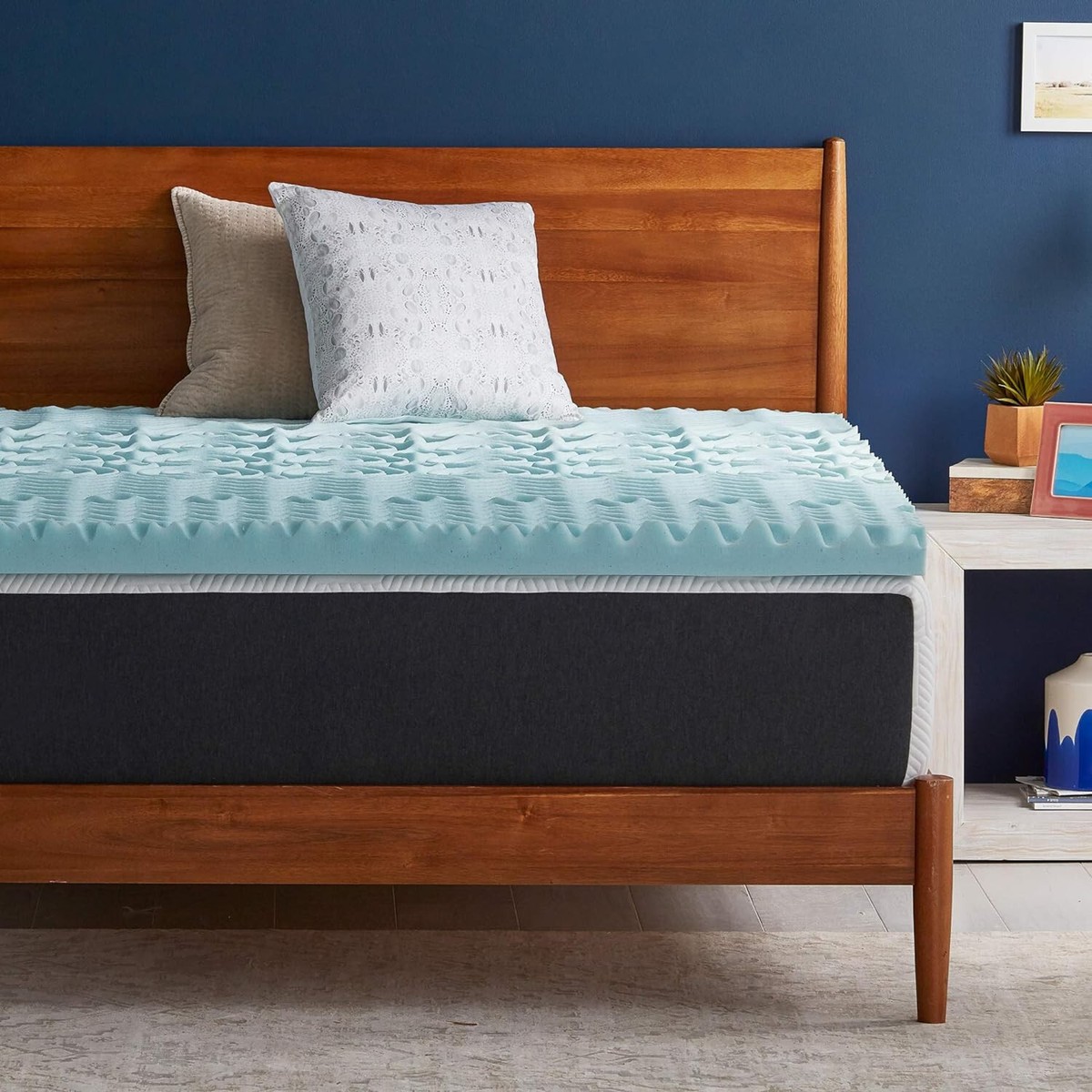 Lucid 3-Inch Ventilated Gel Memory Foam Mattress Topper