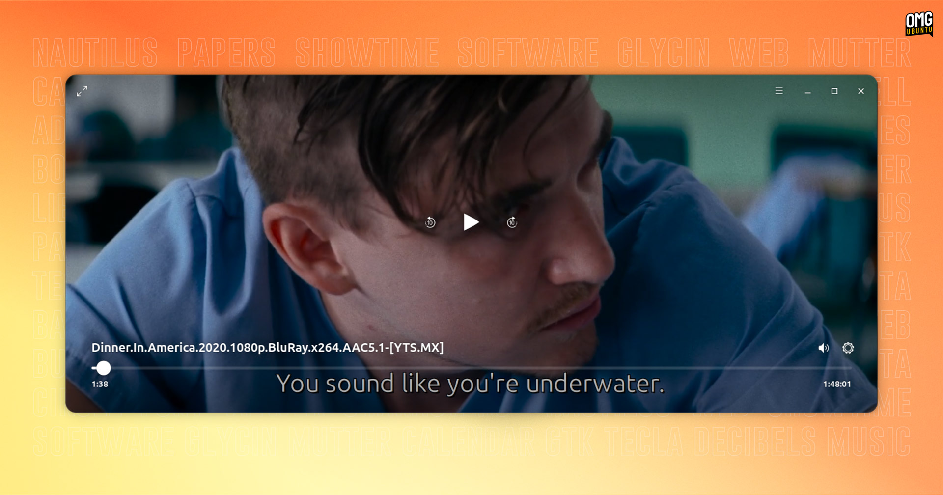 Nuevo reproductor de video Showtime en Ubuntu 26.04
