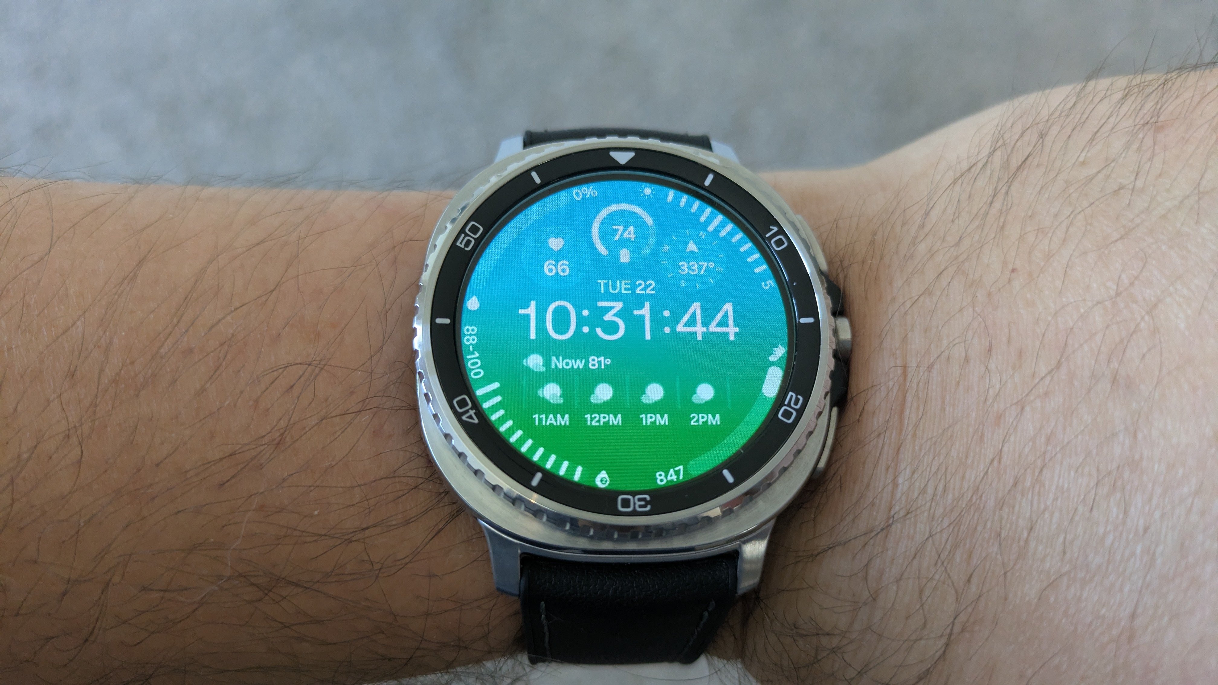 Pantalla del Samsung Galaxy Watch 8 mostrando notificaciones