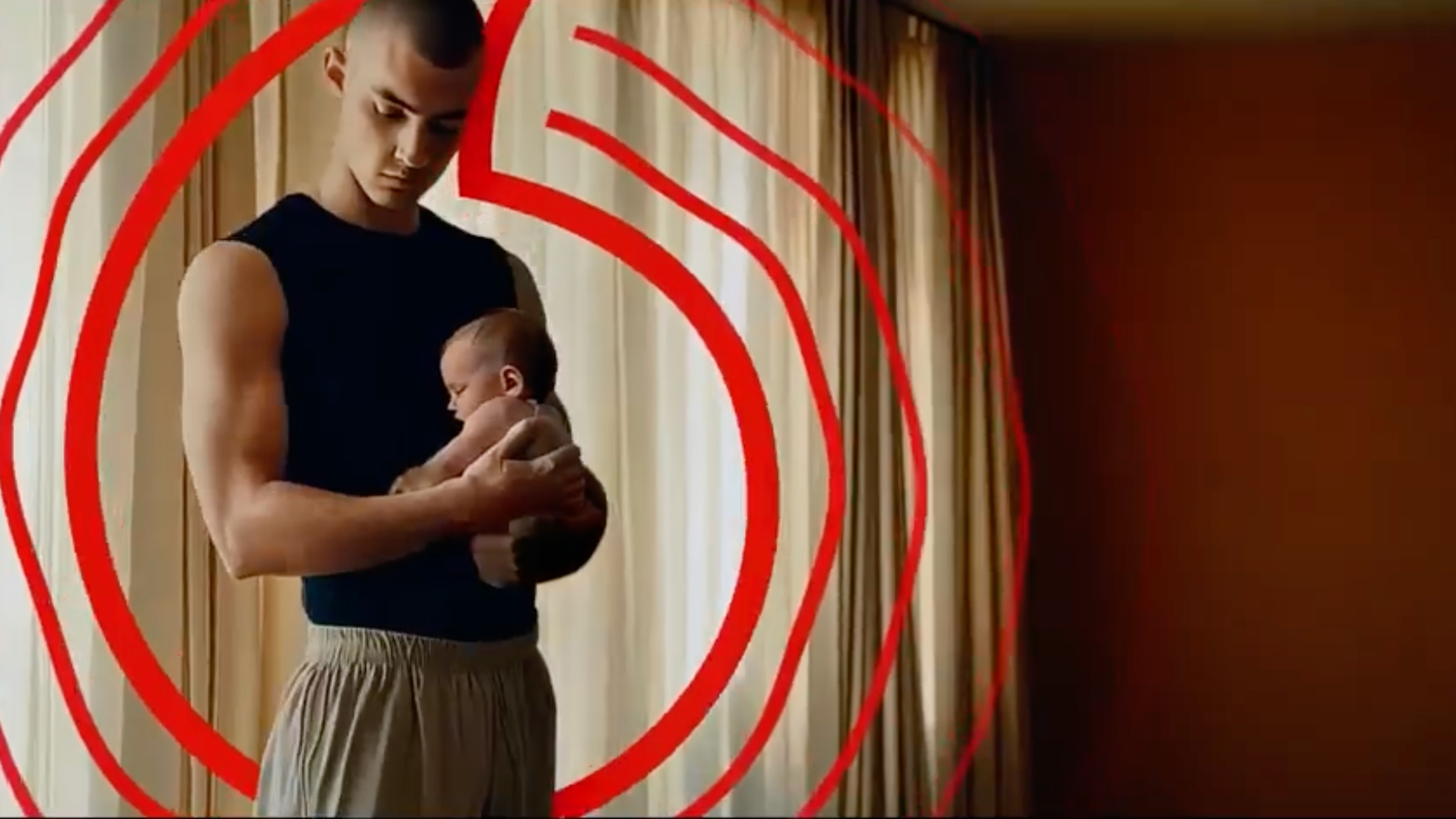 Escena del anuncio 'The Rhythm of Life' de Vodafone generado por IA