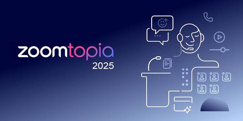 Zoomtopia 2025 con ilustración de reuniones virtuales