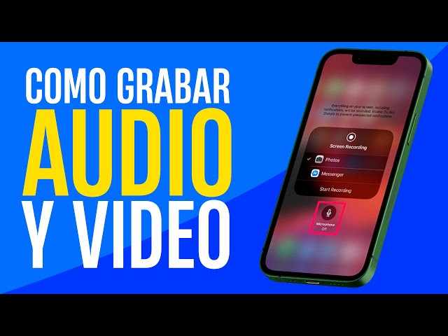 Grabación de pantalla en proceso en un iPhone