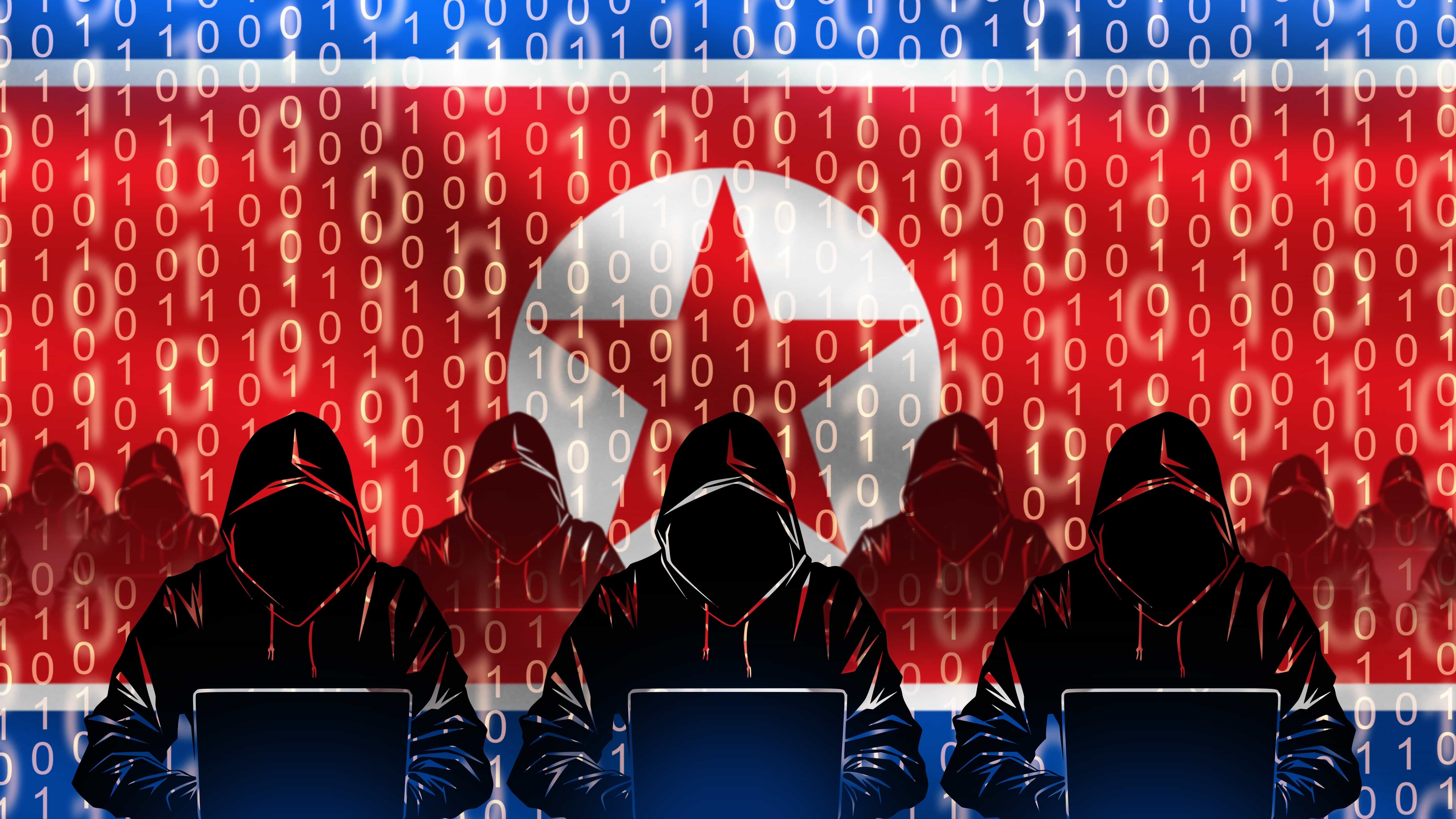 Hackers bajo la bandera de Corea del Norte con código digital