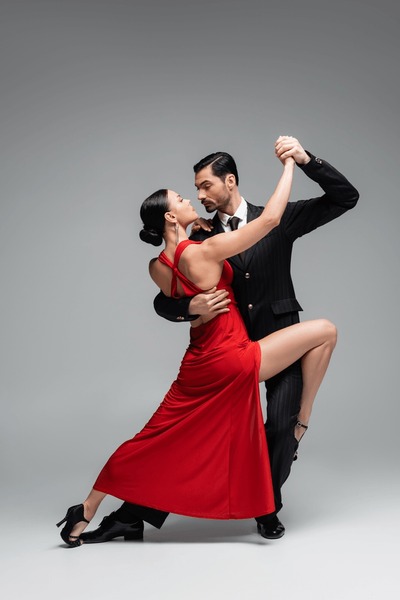 Ballroom dancing couple