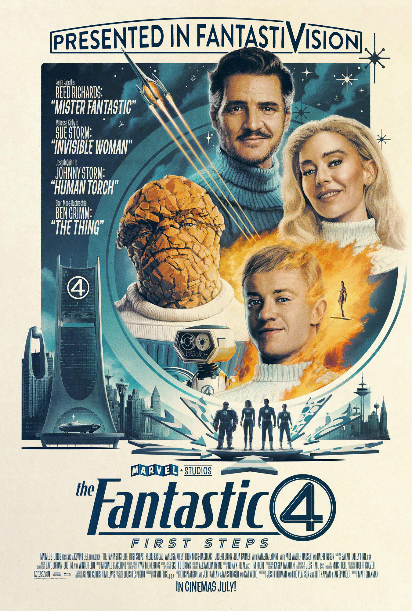 Cartel oficial de Los 4 Fantásticos: Primeros Pasos