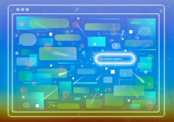 Interfaz de chat de IA en un navegador