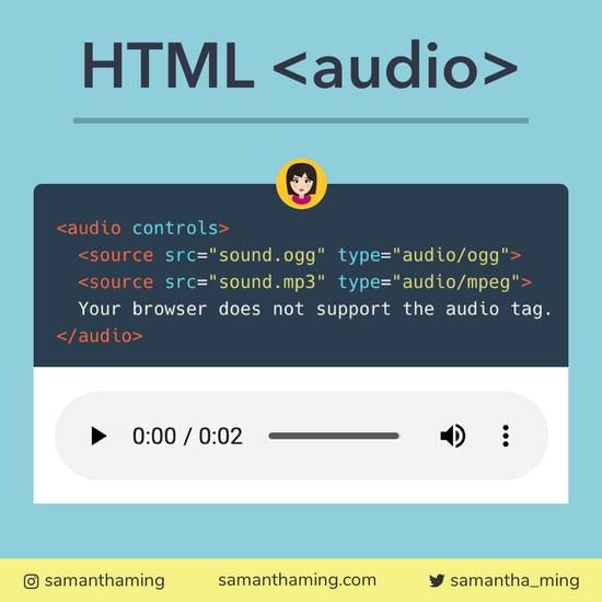 Ejemplo de elemento audio en HTML5