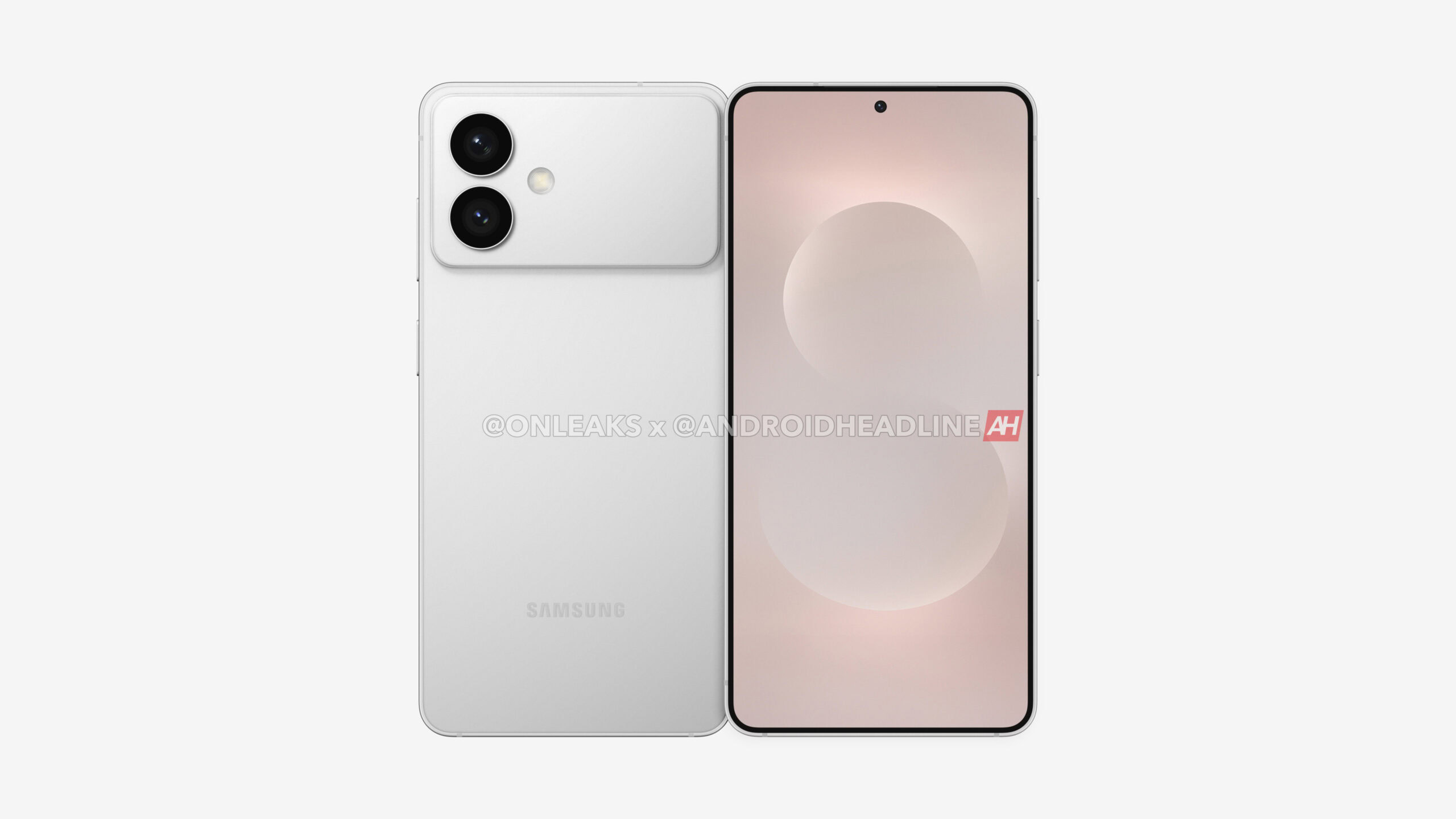 Render del Samsung Galaxy S26 Edge mostrando su perfil ultradelgado