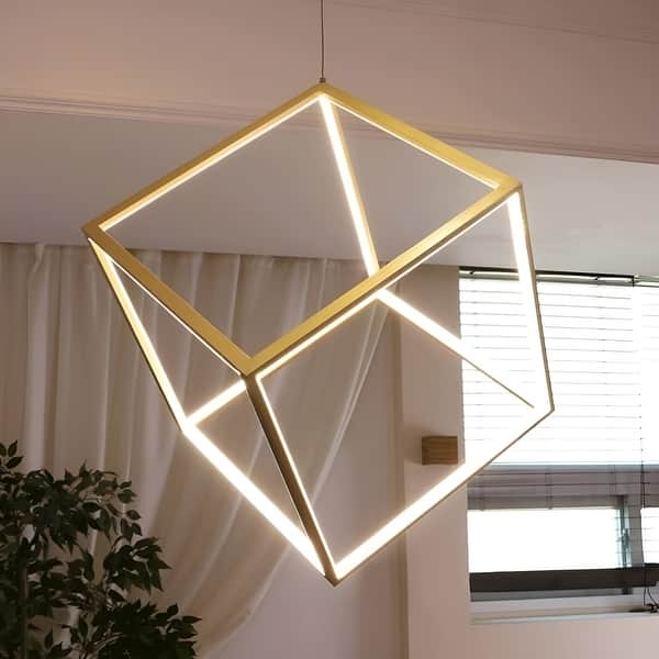 Minimalist geometric ceiling light