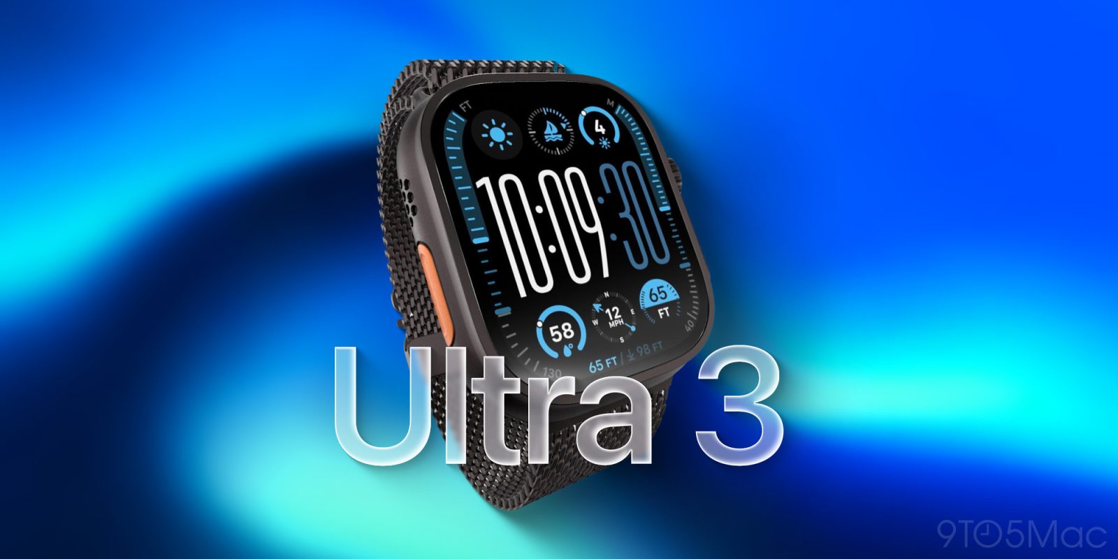 Render del Apple Watch Ultra 3
