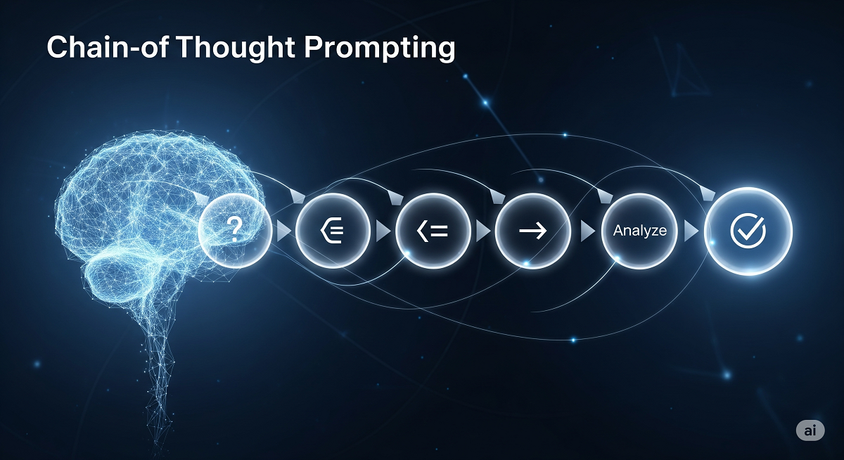 Chain-of-thought process visualization